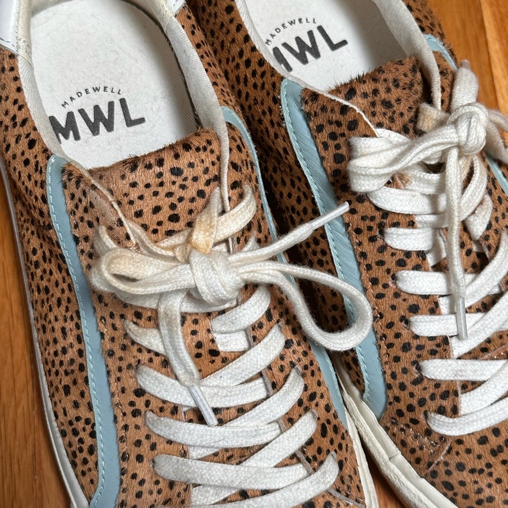 MWL sidewalk low top sneakers in spotted calf hair - Picture 7 of 7